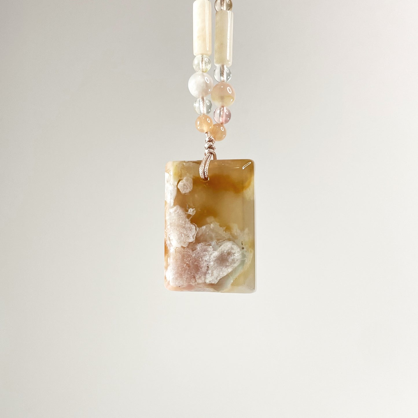 Sakura Agate "Wu Shi Pai" Pendant - One and only