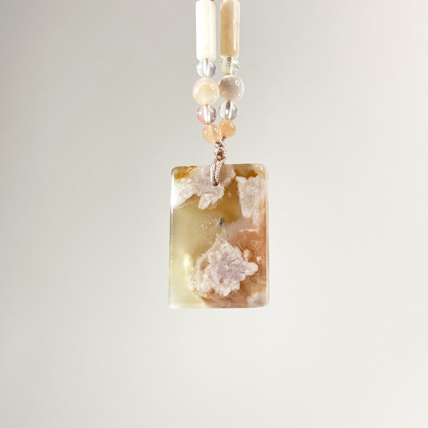 Sakura Agate "Wu Shi Pai" Pendant - One and only