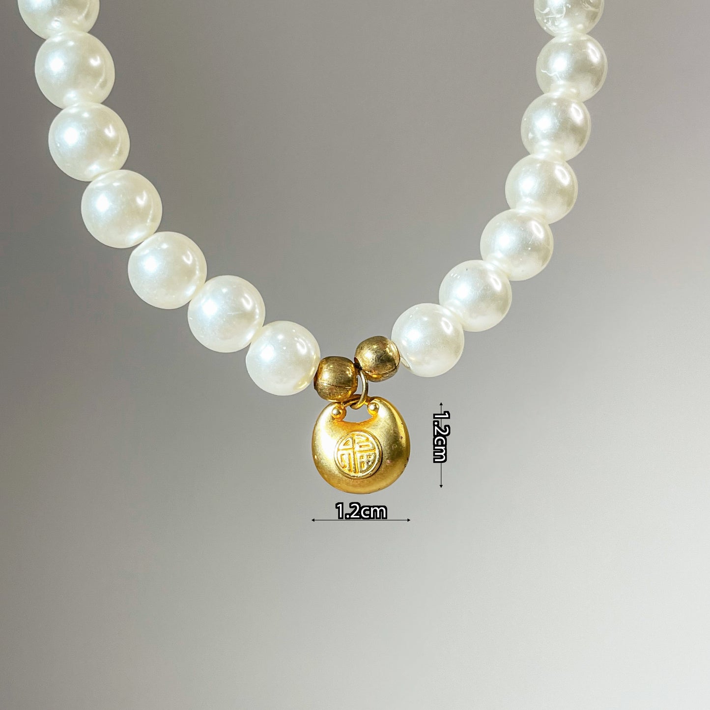 Pet Blessing Longevity Pearl Lock Necklace