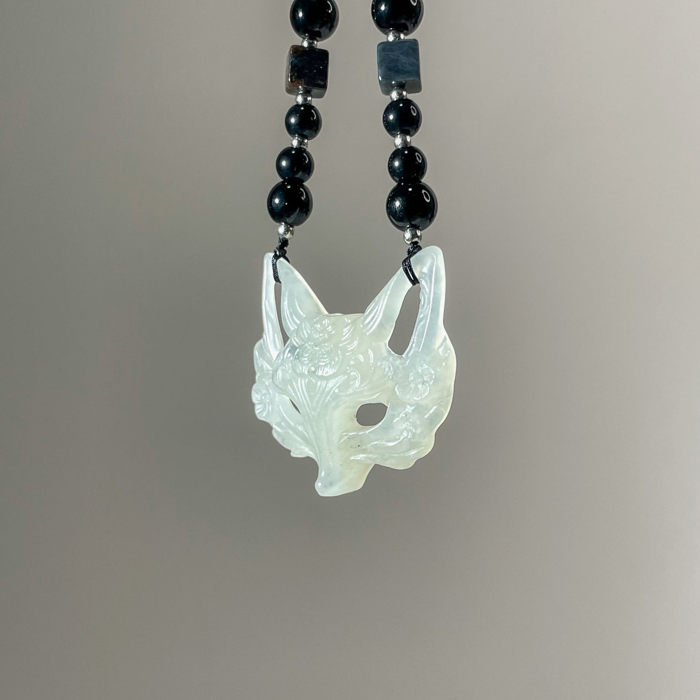 Handcrafted Fox Mask in Xiu Jade – One and Only