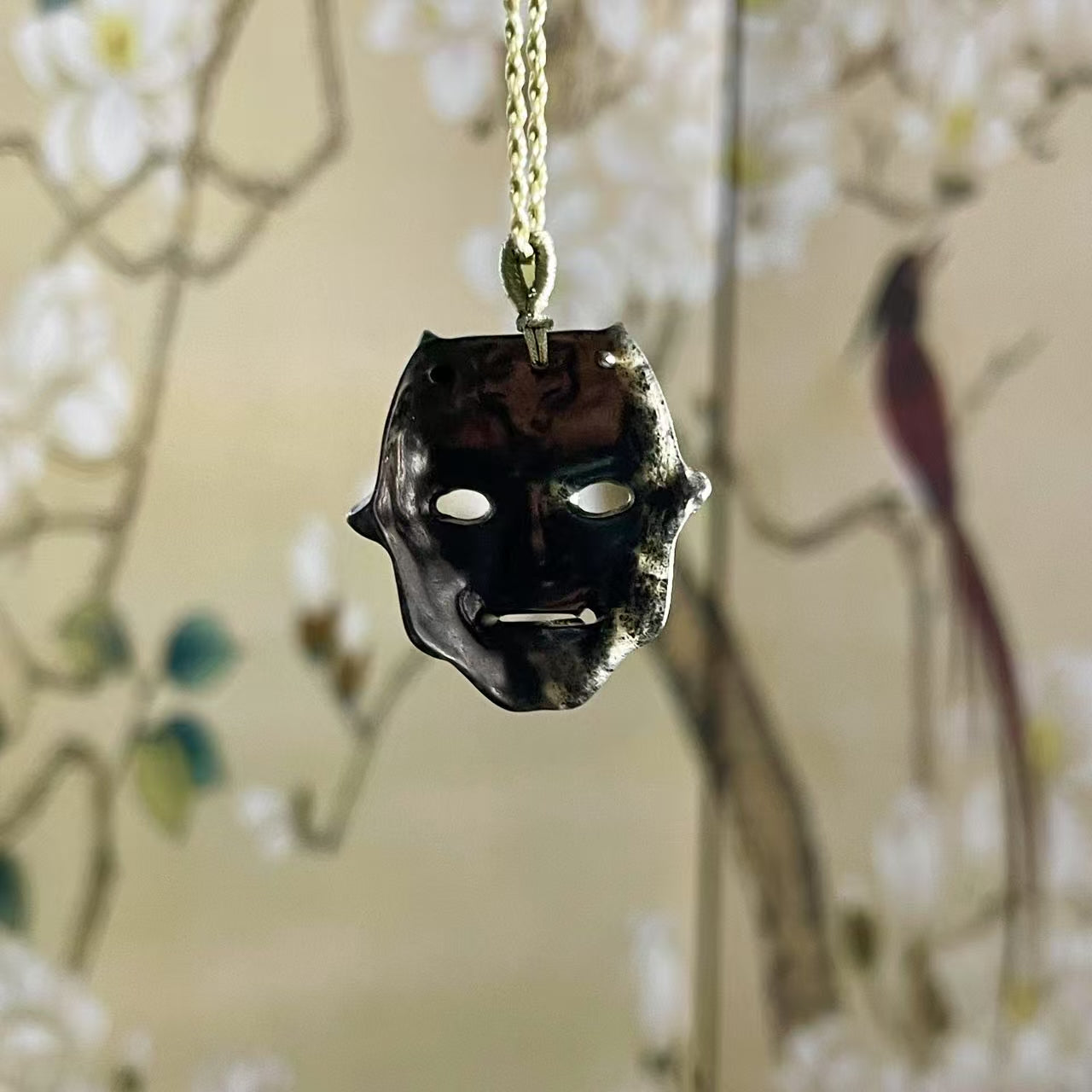 Prajna Mask – One and Only, Handcrafted Masterpiece in Black Jade