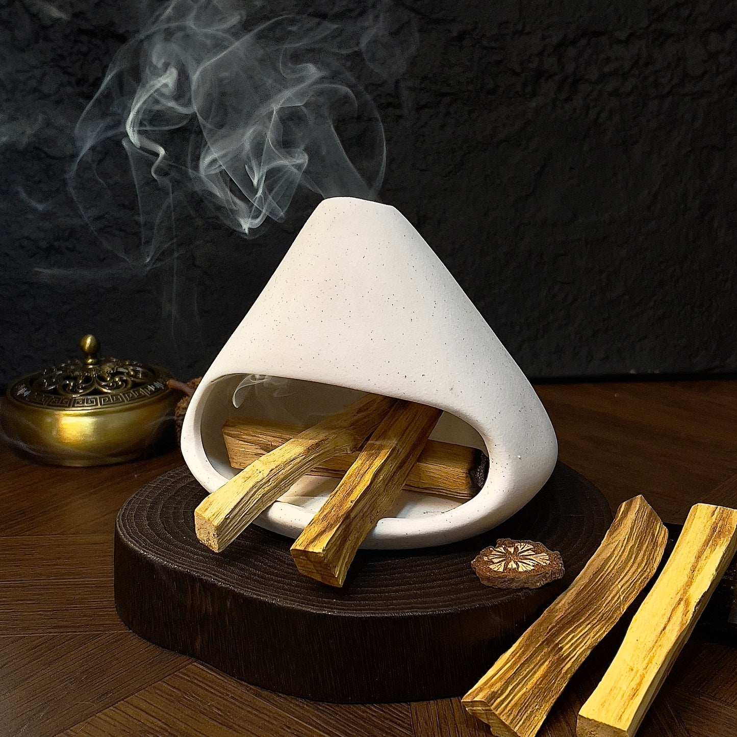 Ceramic Incense Burner for Crystal Purification & Energy Cleansing