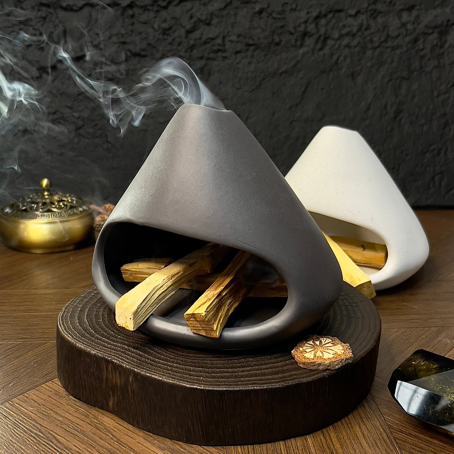 Ceramic Incense Burner for Crystal Purification & Energy Cleansing