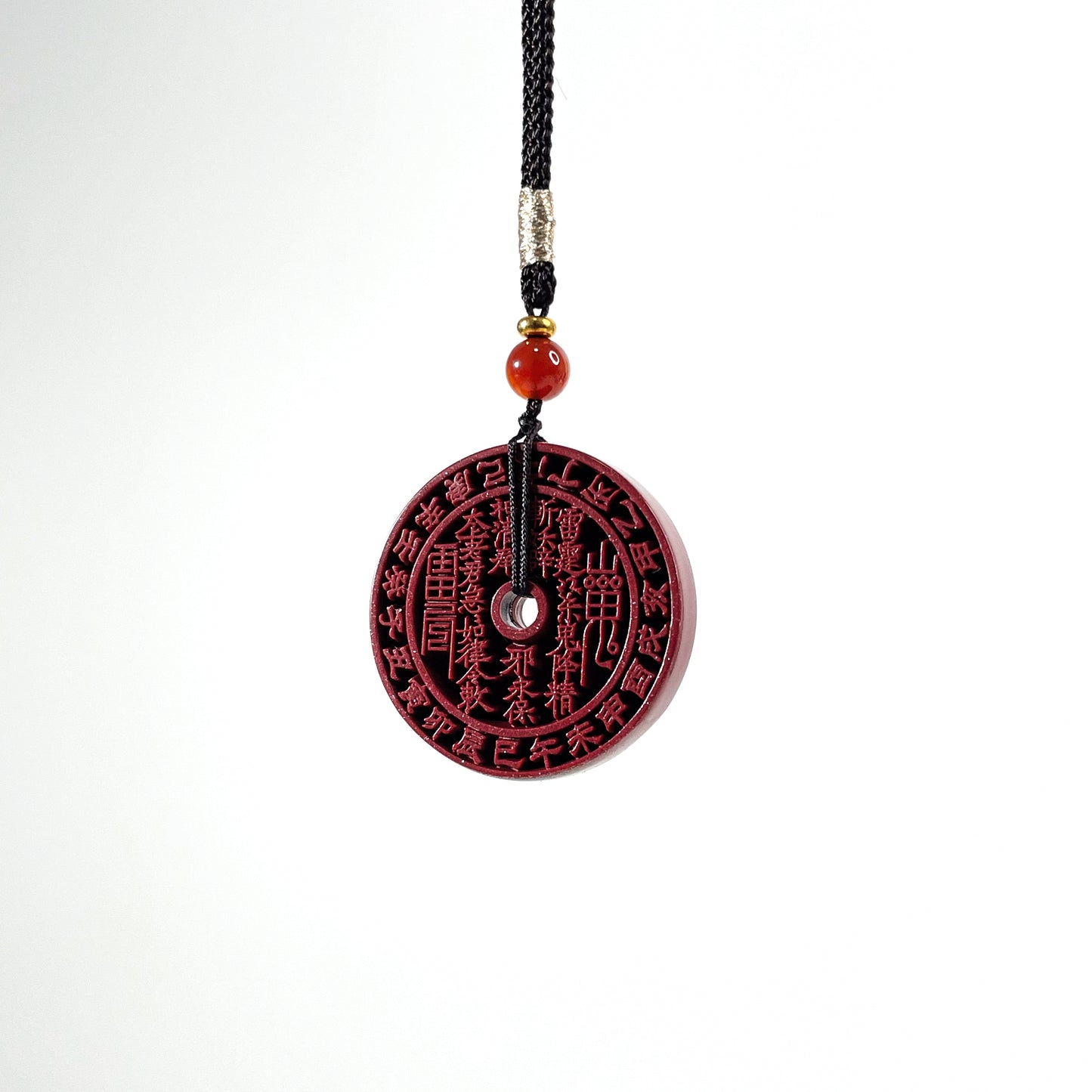 Handcrafted Vermilion Sand Ghost Money Pendant – A Must-Have for Your Birth Year, Essential for Fending Off Tai Sui